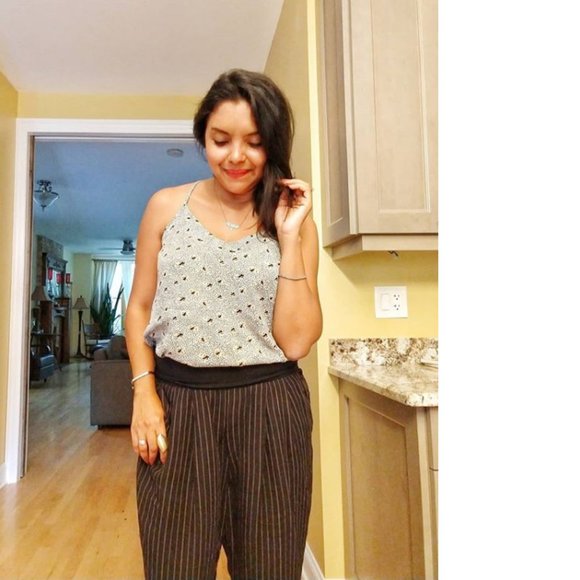 new Anthropologie FLOREAT PRINTED CAMISOLE cami top size L new nwt - Picture 6 of 7